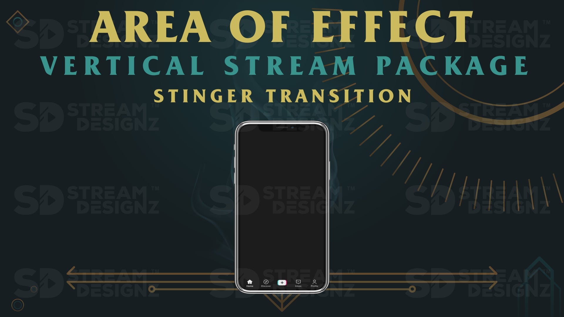 vertical stream overlay package stinger transition area of effect stream designz