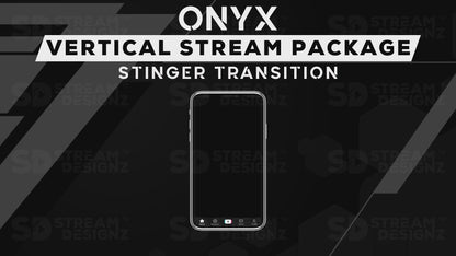 vertical stream overlay package stinger transition onyx stream designz