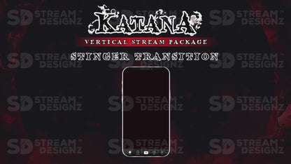 vertical stream overlay package stinger transition katana stream designz