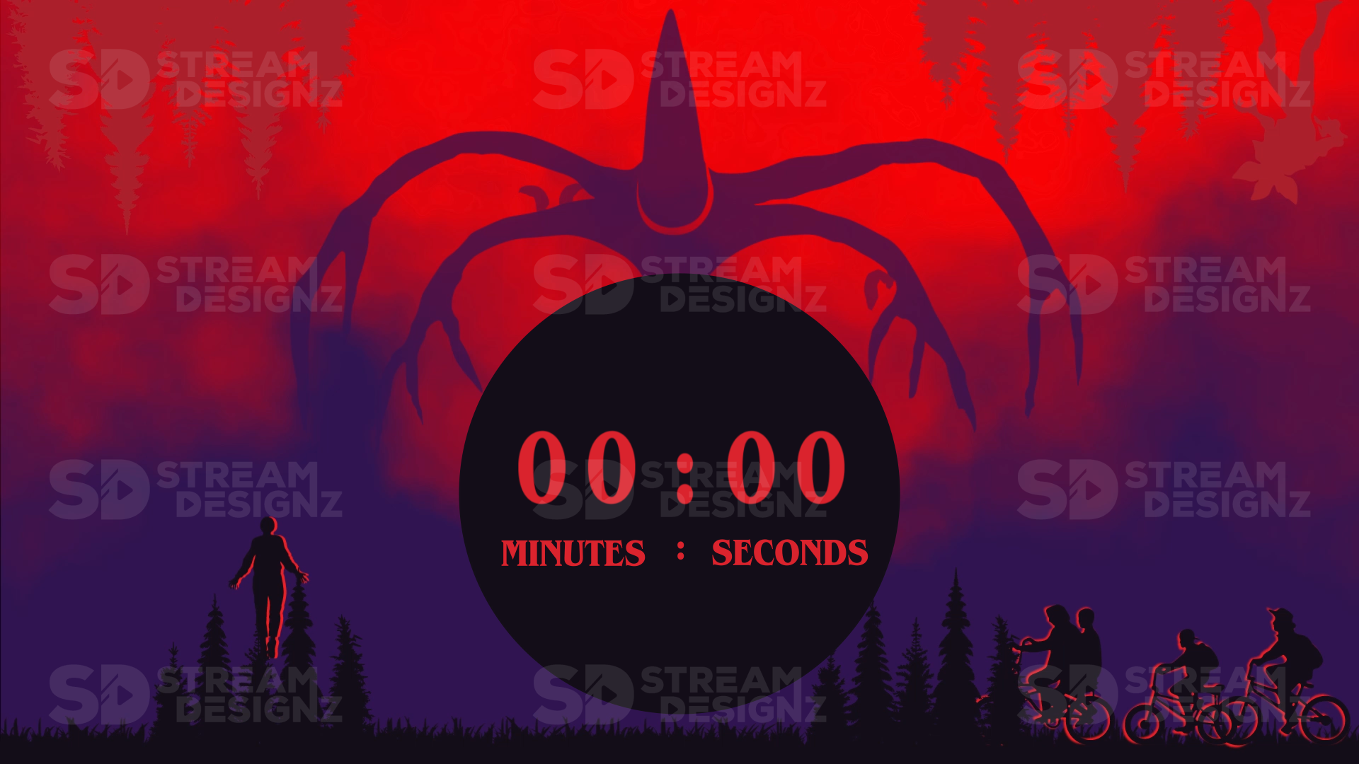 5 minute count up timer strange preview video stream designz