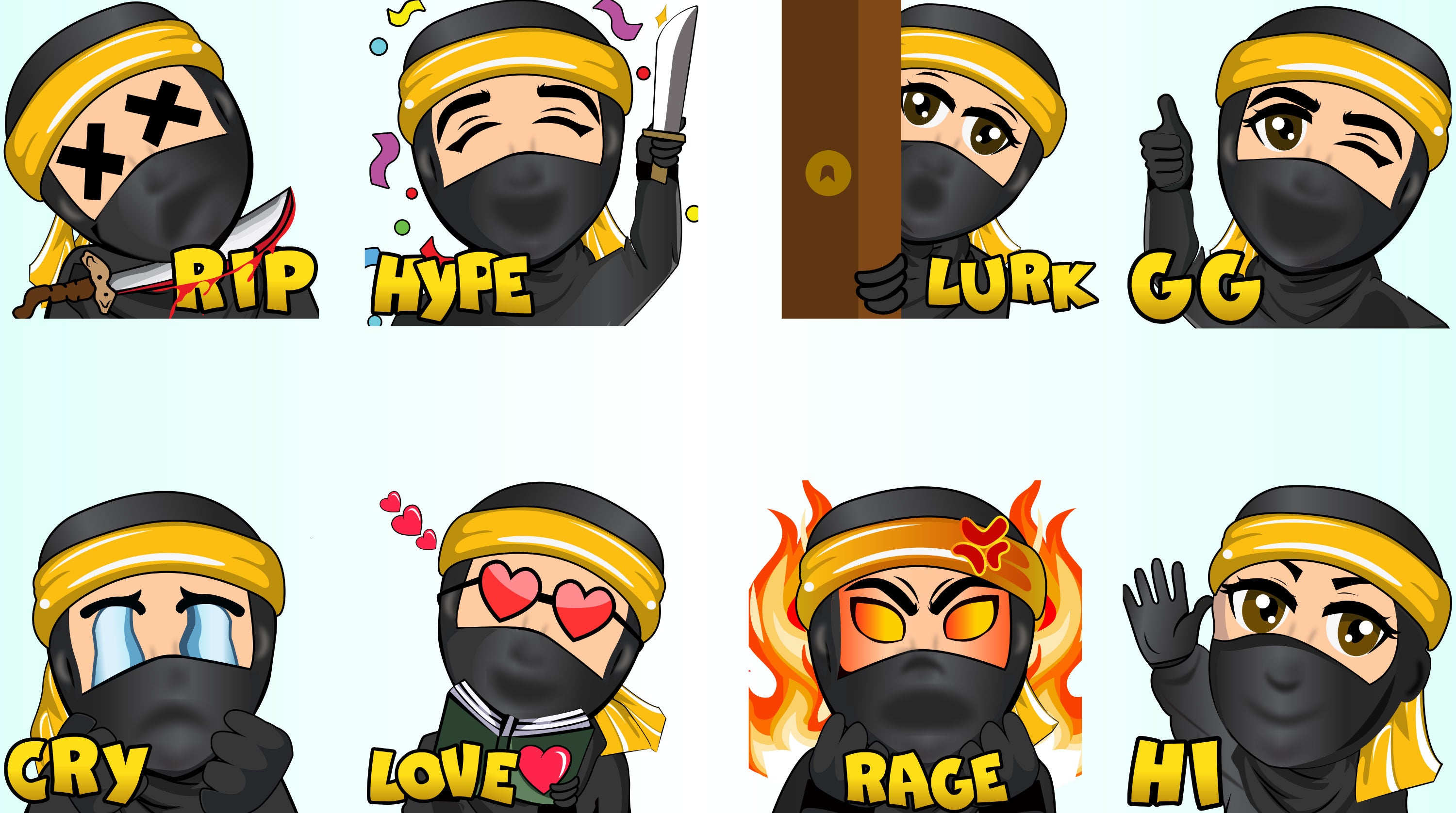 8 Pack emotes lux preview image 2 stream designz