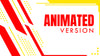 Animated stream overlays sleek yellow and red preview video stream designz