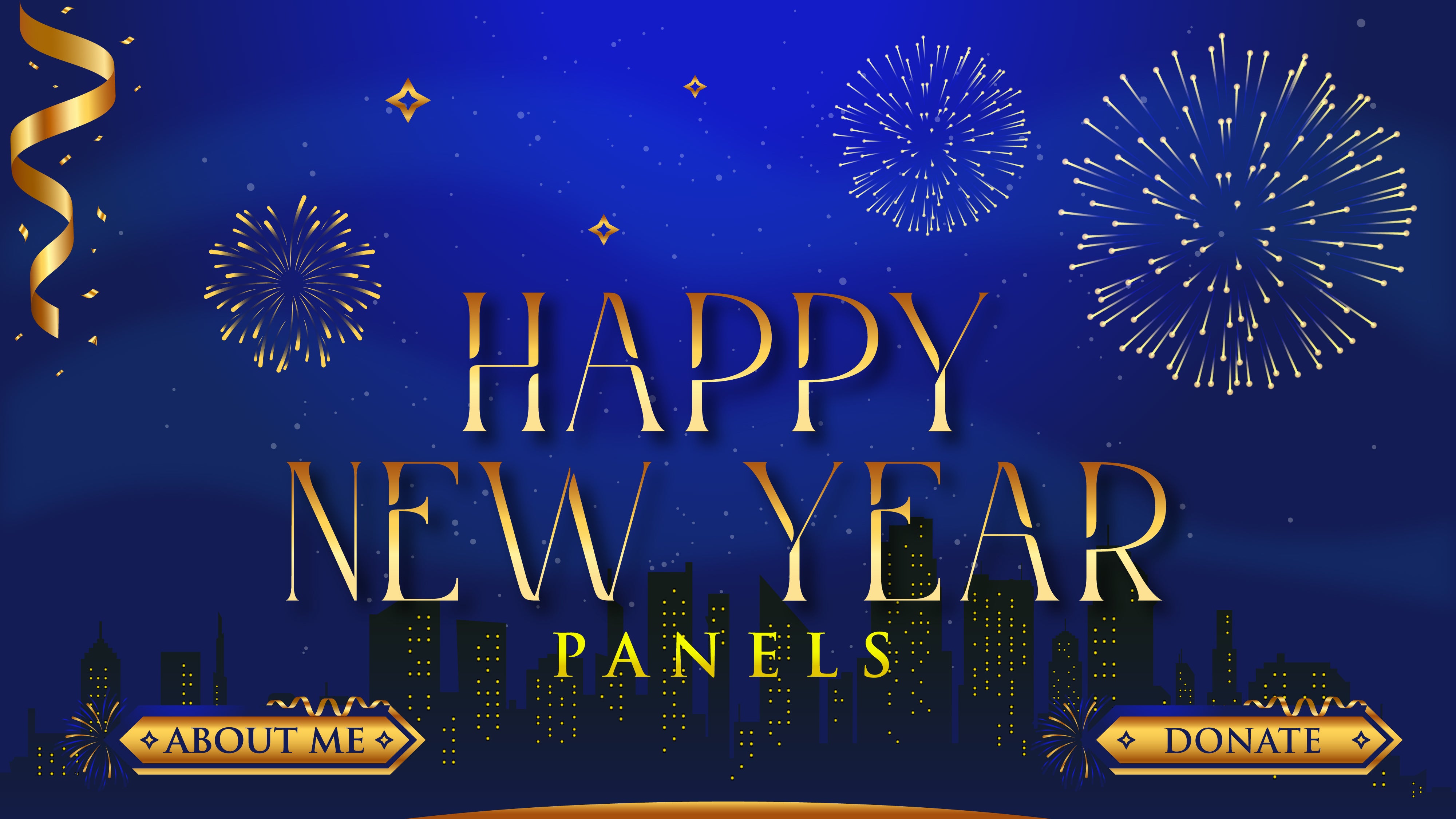 twitch panels happy new year thumbnail stream designz