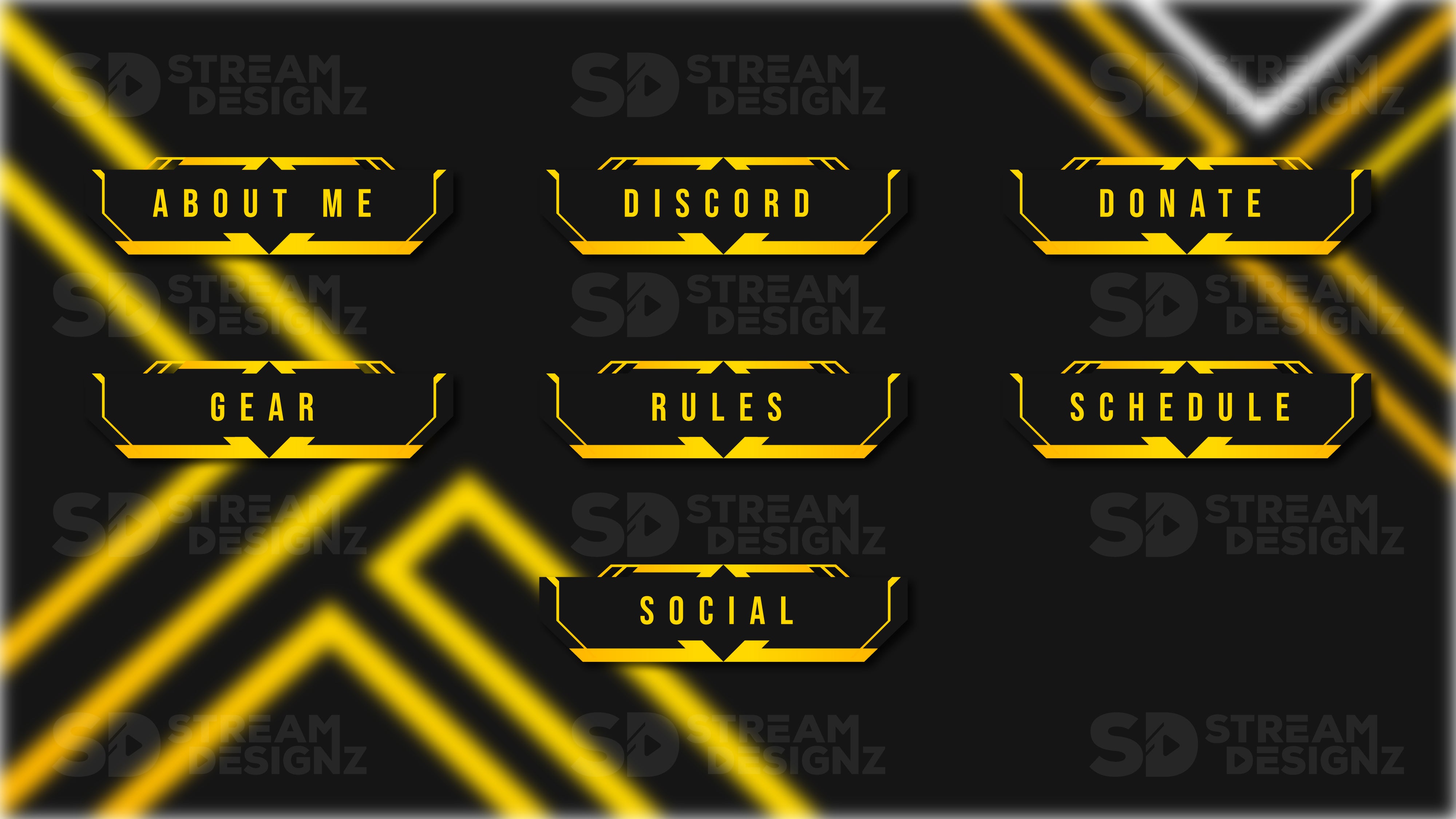 Twitch panels lux feature image stream designz