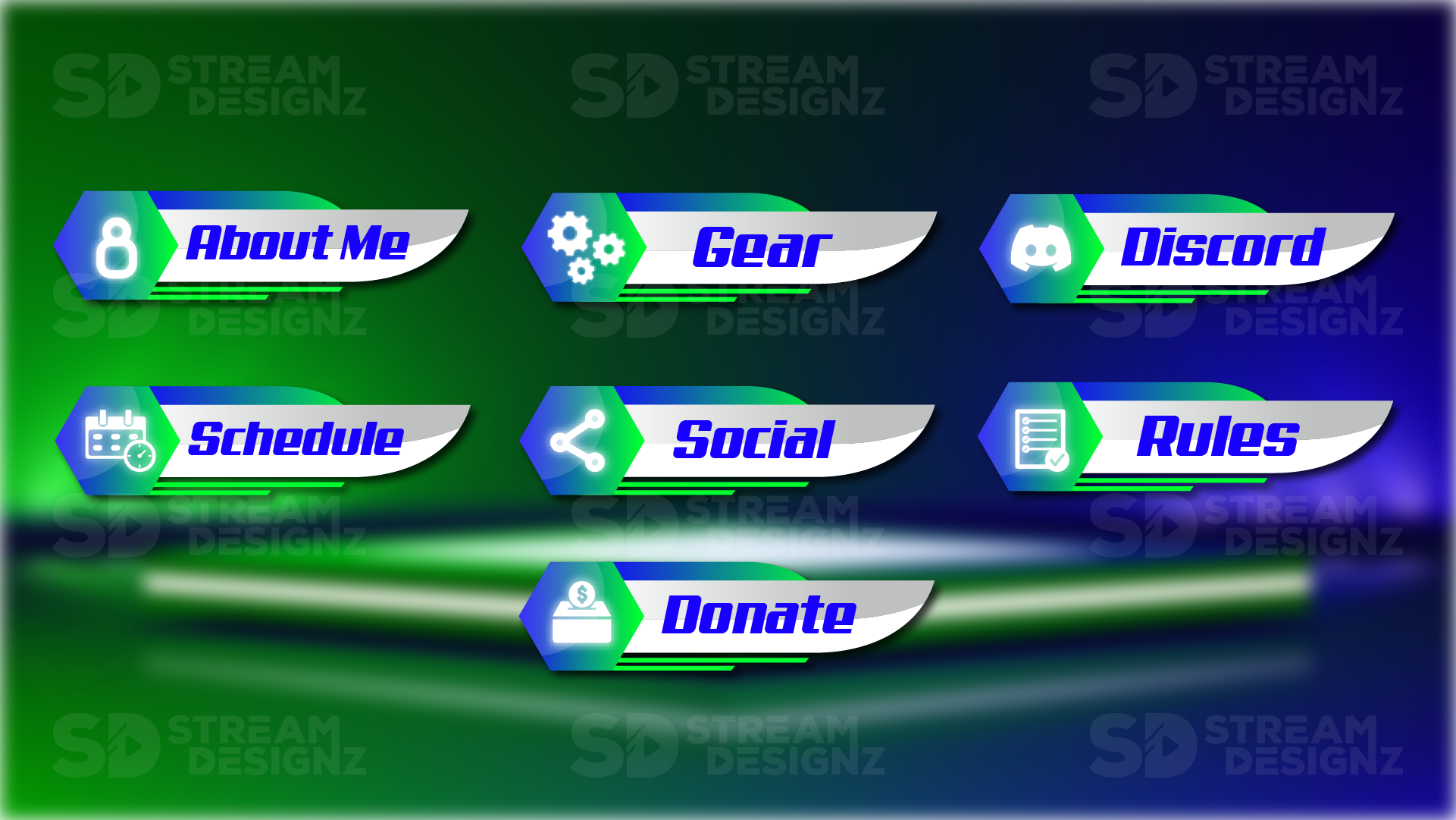 Twitch Panels - Neon | Stream Designz