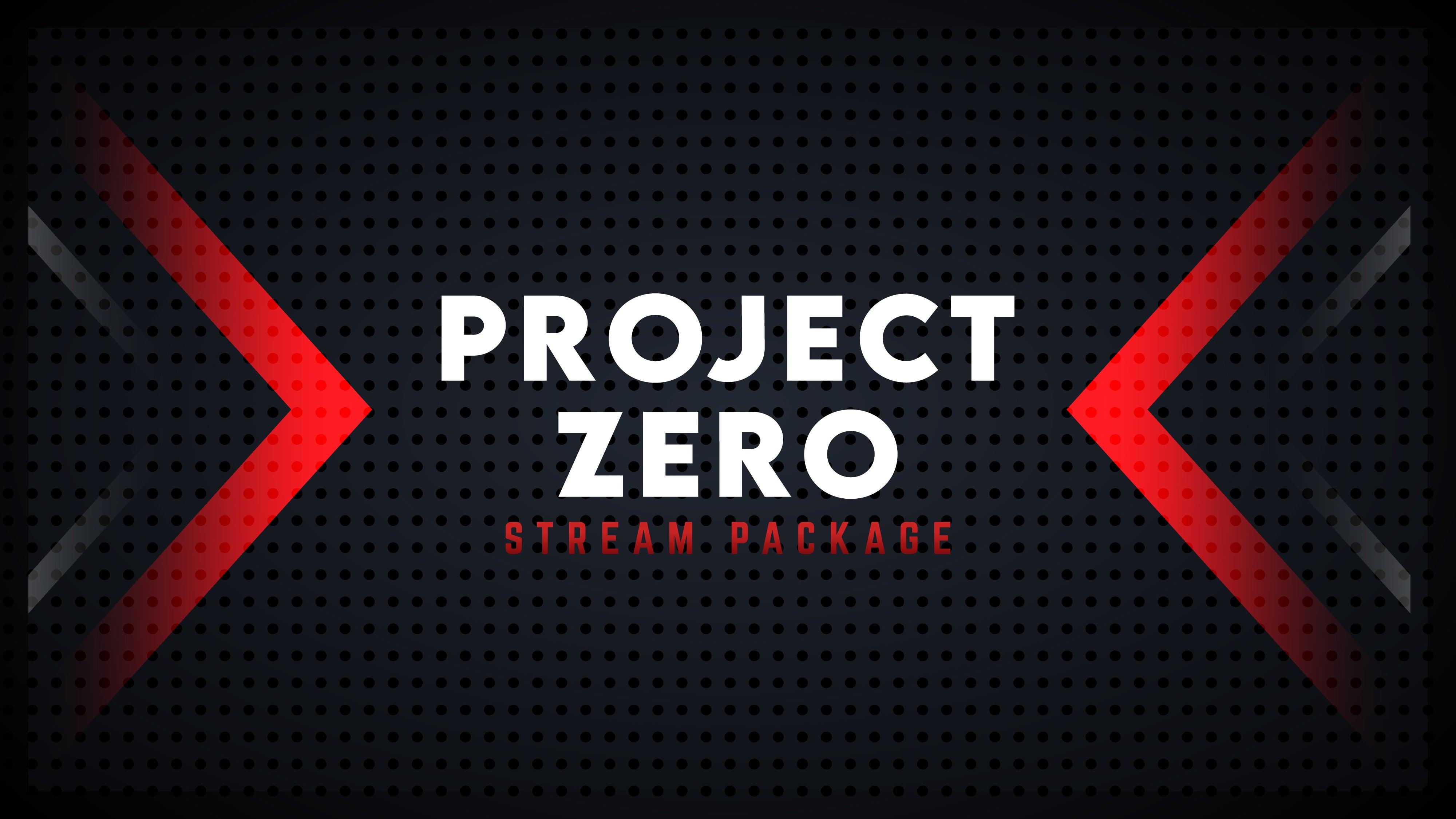 Static stream overlay package thumbnail Project Zero Stream Designz