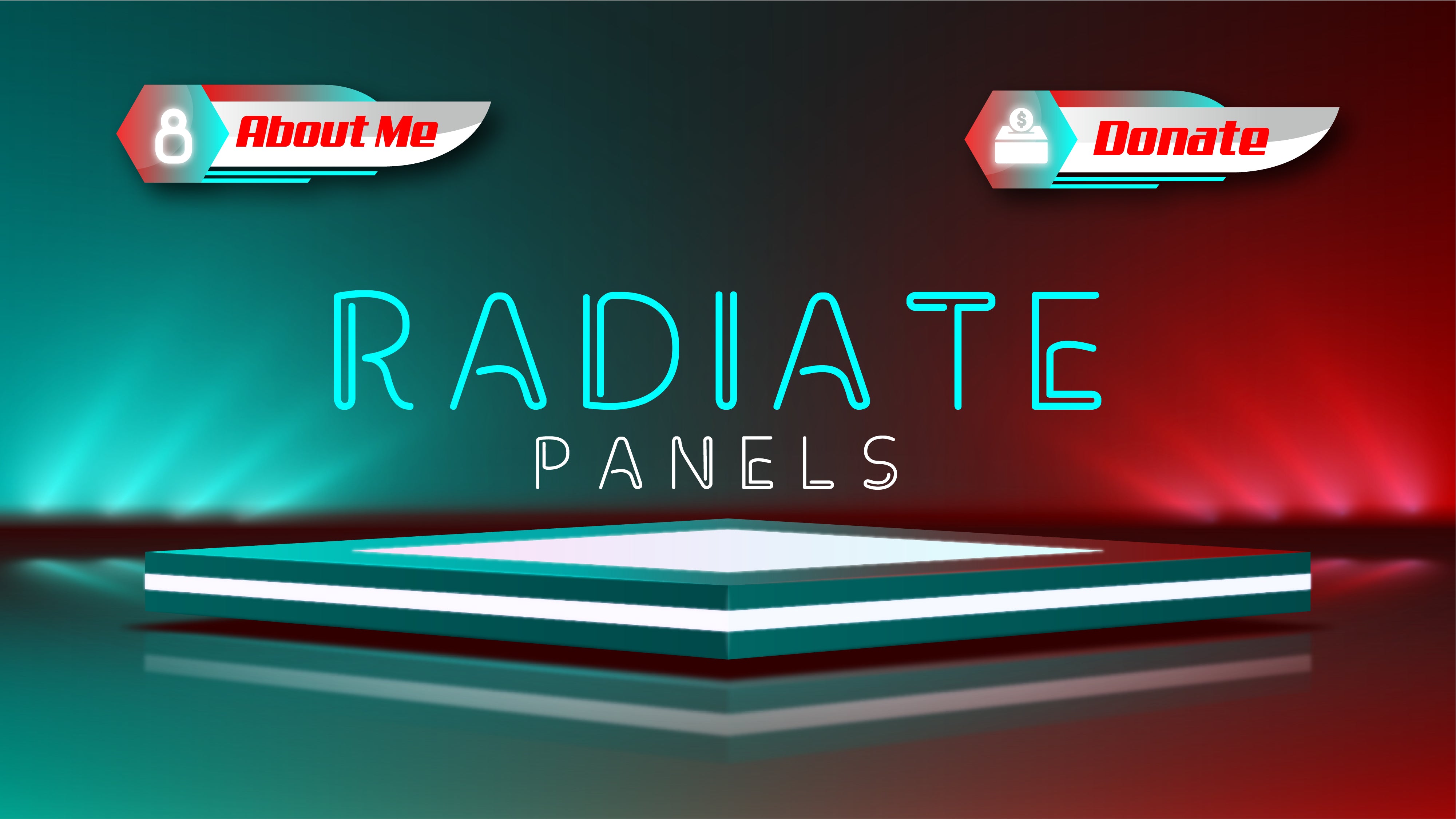 Twitch panels radiate thumbnail stream designz