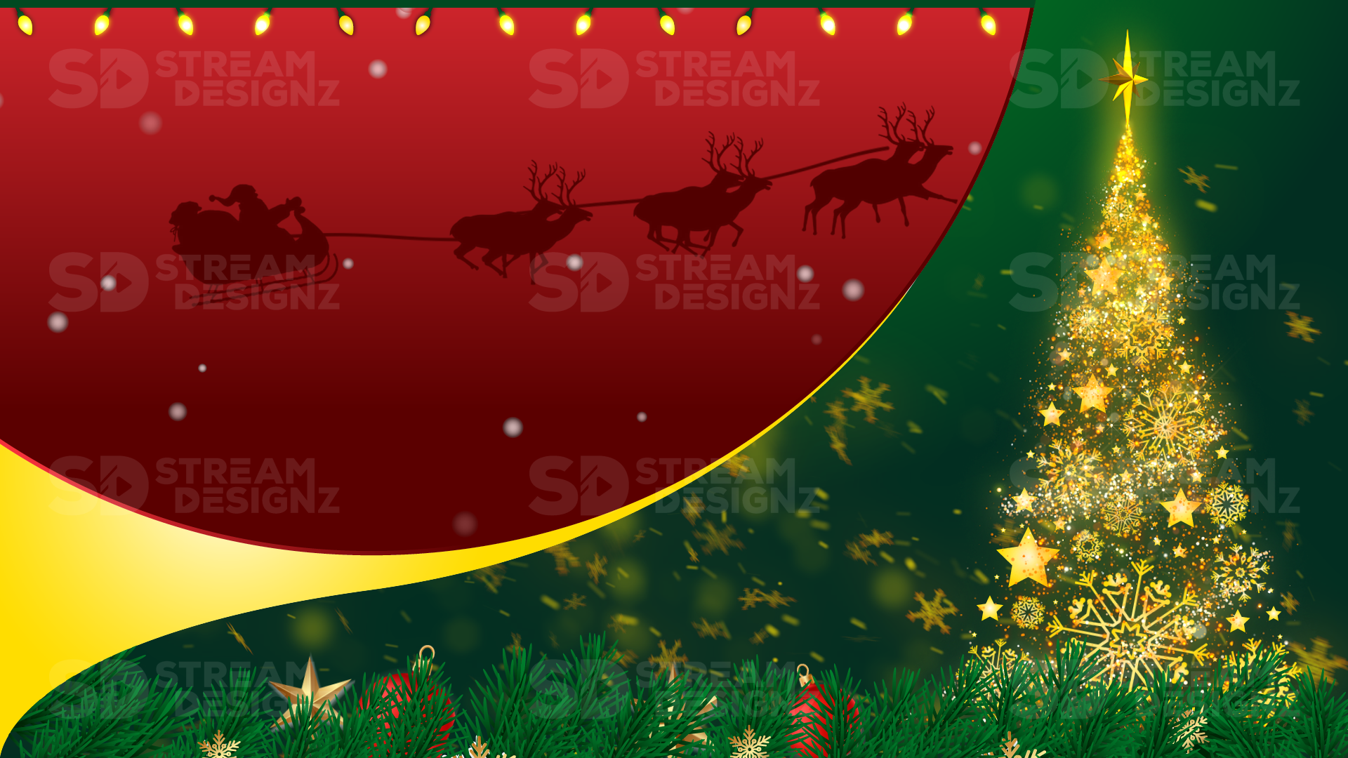 stinger transition merry christmas thumbnail  stream designz