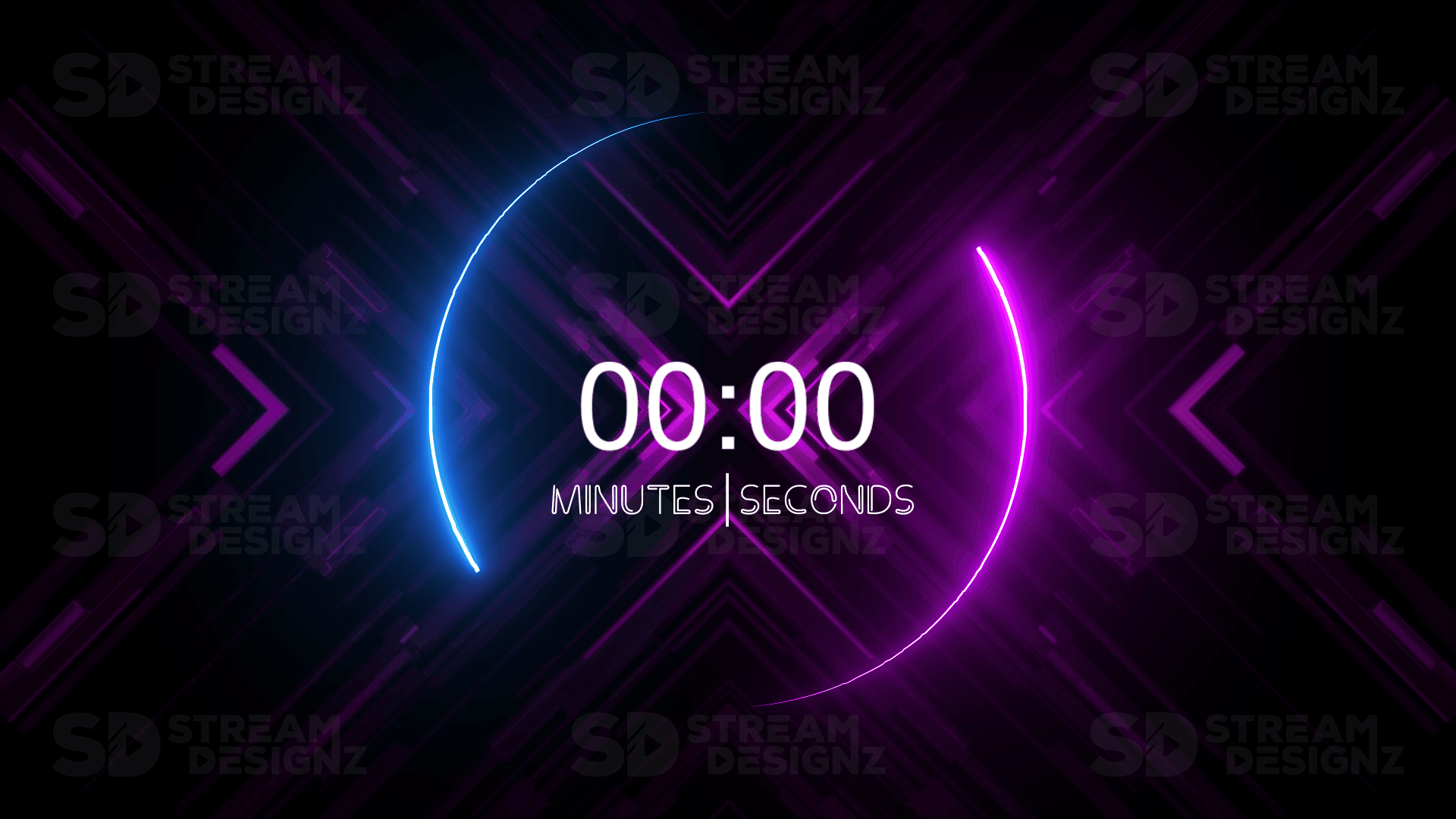 5 minute count up timer illuminate thumbnail stream designz